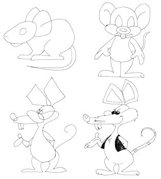 Unterschied zwischen Comic Maus und Ratte
