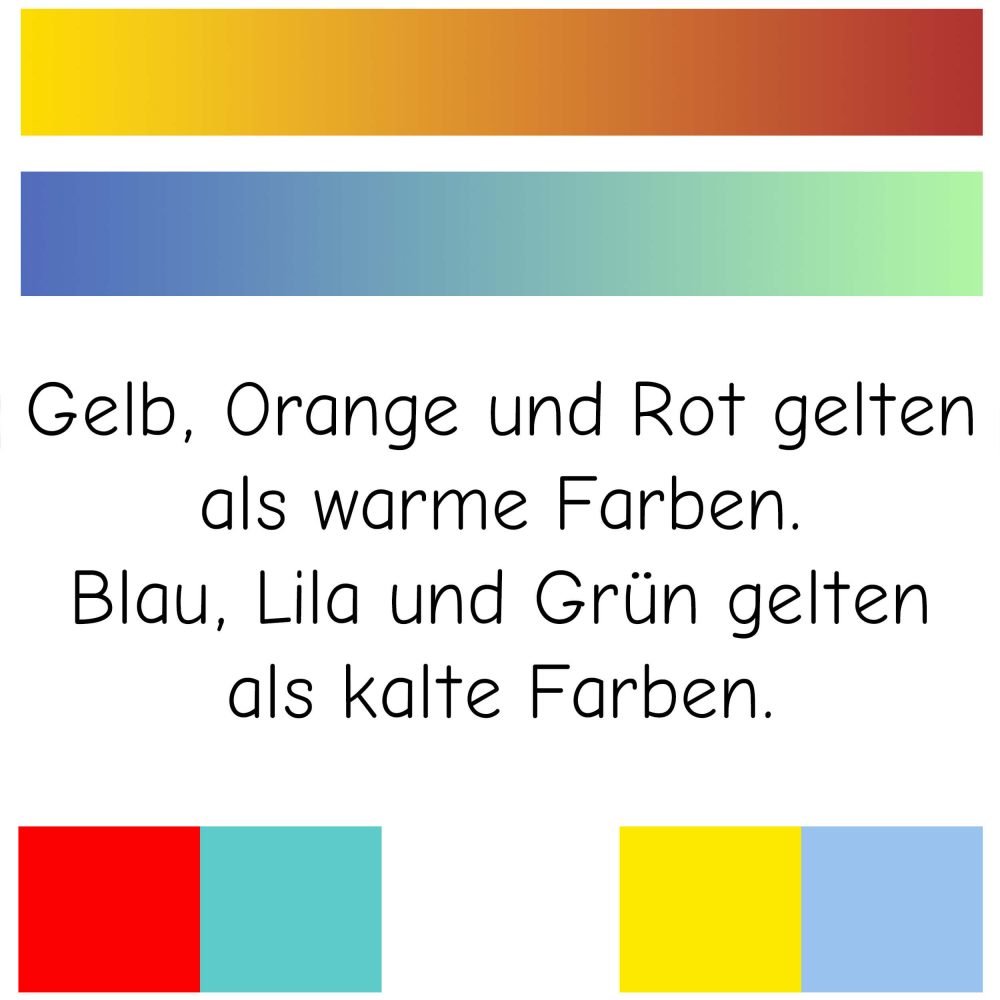 Kalt-warm-Kontrast Beispiel