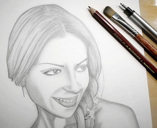 Portrait zeichnen mit Bleistift