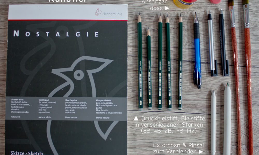 Zeichenausstattung für Vielzeichner und Künstler