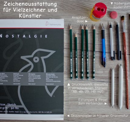 Zeichenausstattung für Vielzeichner und Künstler