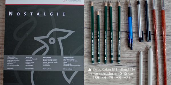 Zeichenausstattung für Vielzeichner und Künstler