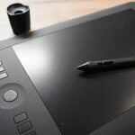 Wacom Grafiktablett mit Stift