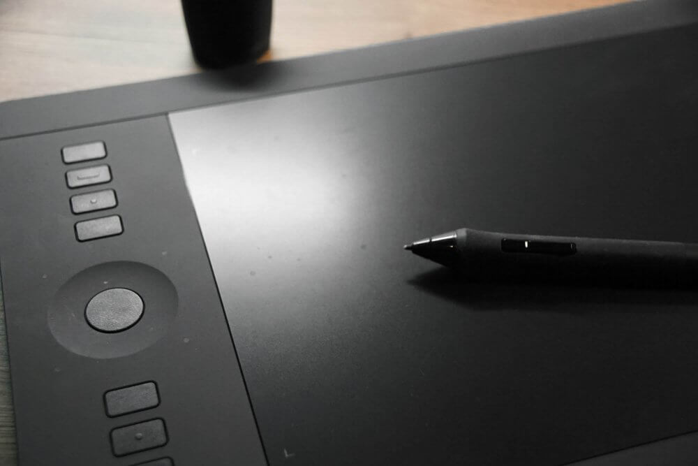 Wacom Grafiktablett mit Stift