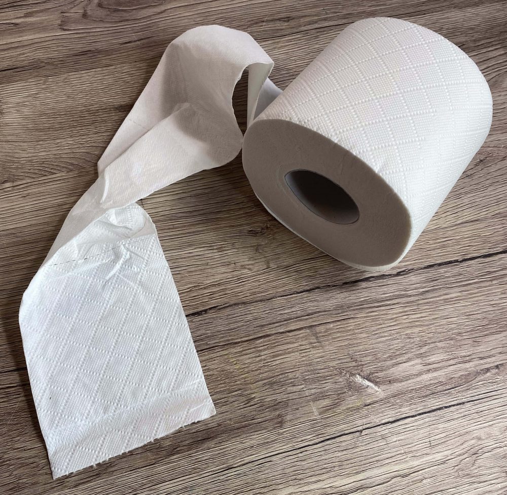 Fotovorlage zum Abzeichnen: Rolle Toilettenpapier (Aufsicht)
