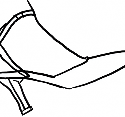 Sandal: draw shoes