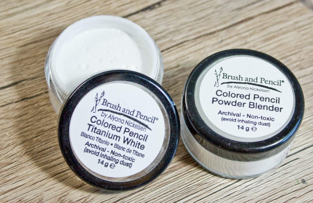 Brush & Pencil Colored pencil powder blender (titanium white)