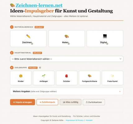 Ideen-Impulsgeber für Kunst und Gestaltung