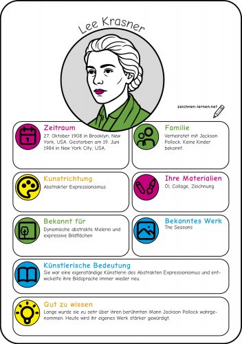 Künstler Steckbrief Lee Krasner (Expressionismus)