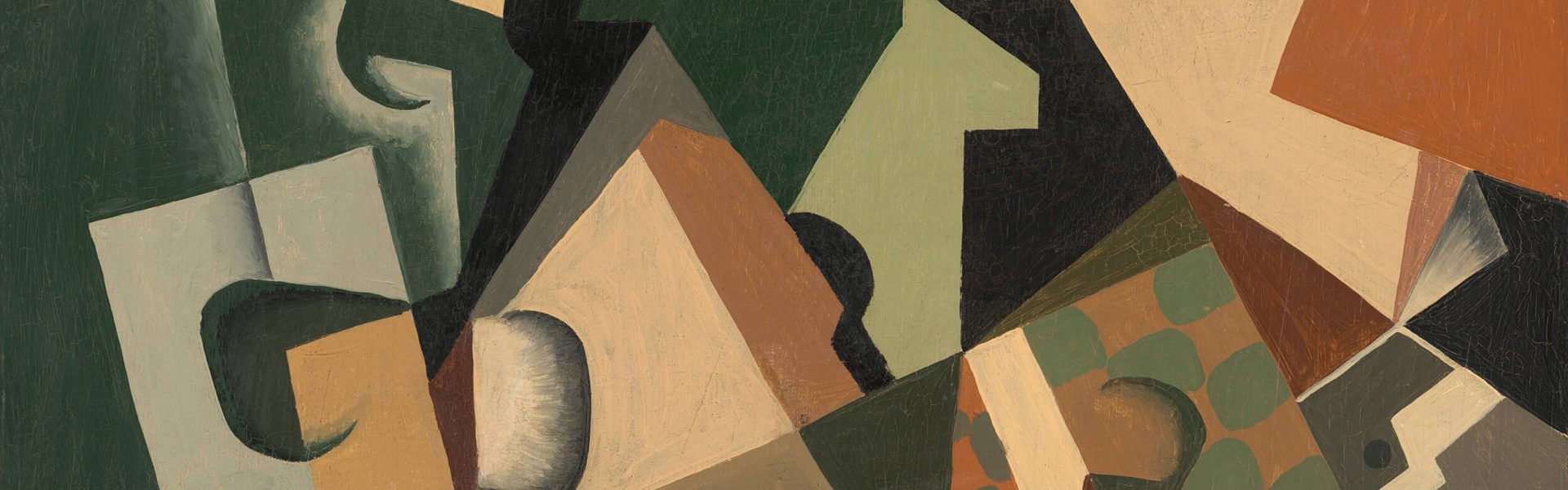 Kunstepochen: Kubismus Juan Gris - Glas und Schachbrettmuster (Quelle: Public Domain National Gallery of Art)