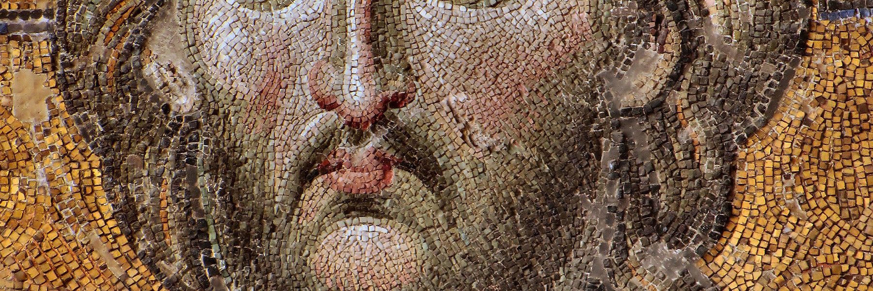 Kunstepochen Mittelalter: Christus Pantokrator Mosaik (Quelle: Public Domain Wikimedia)