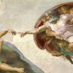 Kunstepochen Renaissance: Michelangelo - Die Erschaffung Adams (Quelle: Public Domain Wikimedia)