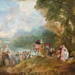 Kunstepochen: Rokoko Antoine Watteau - L'Embarquement pour Cythère (Quelle: Public Domain Wikimedia)