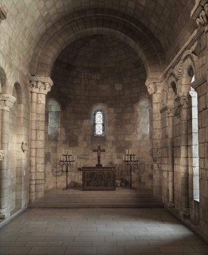 Kunstepochen Romanik: Kapelle von Notre-Dame-du-Bourg in Langon (Quelle: Public Domain MetMuseum)
