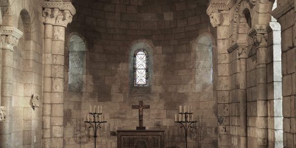 Kunstepochen Romanik: Kapelle von Notre-Dame-du-Bourg in Langon (Quelle: Public Domain MetMuseum)