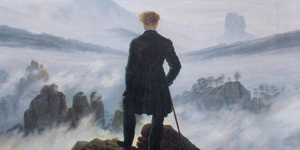 Kunstepochen: Romantik Caspar David Friedrich - Wanderer Ăźber dem Nebelmeer (Quelle: Public Domain Wikimedia)