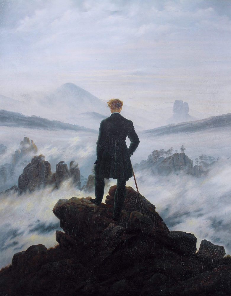 Art Movements: Romanticism Caspar David Friedrich - Wanderer above the Sea of Fog (Source: Public Domain, Wikimedia)