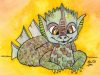 Drache Aquarellkolorierung